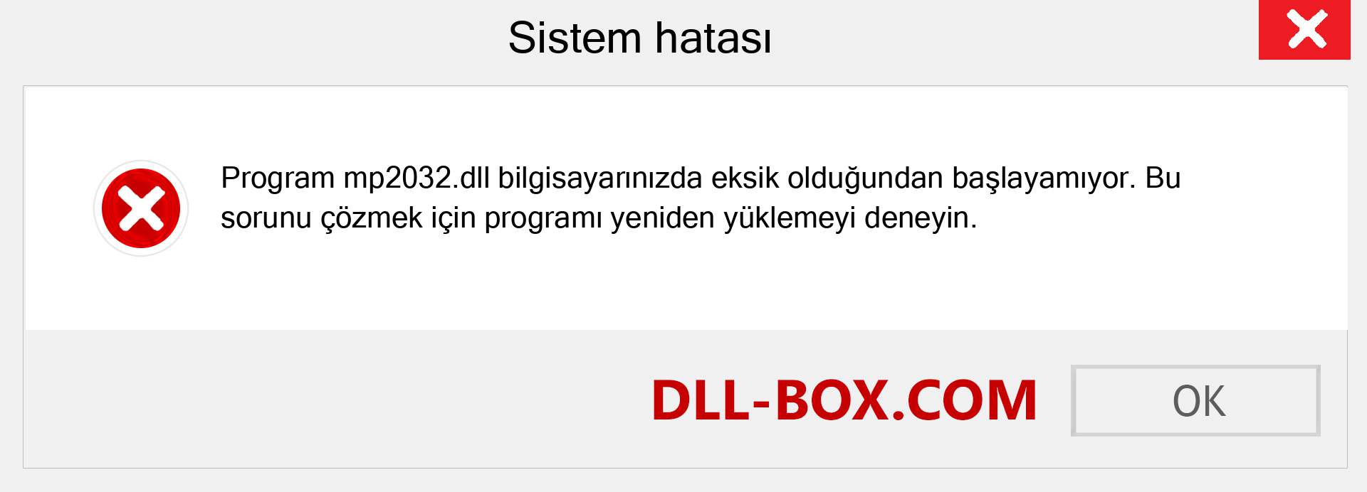 mp2032.dll dosyası eksik mi? Windows 7, 8, 10 için İndirin - Windows'ta mp2032 dll Eksik Hatasını Düzeltin, fotoğraflar, resimler